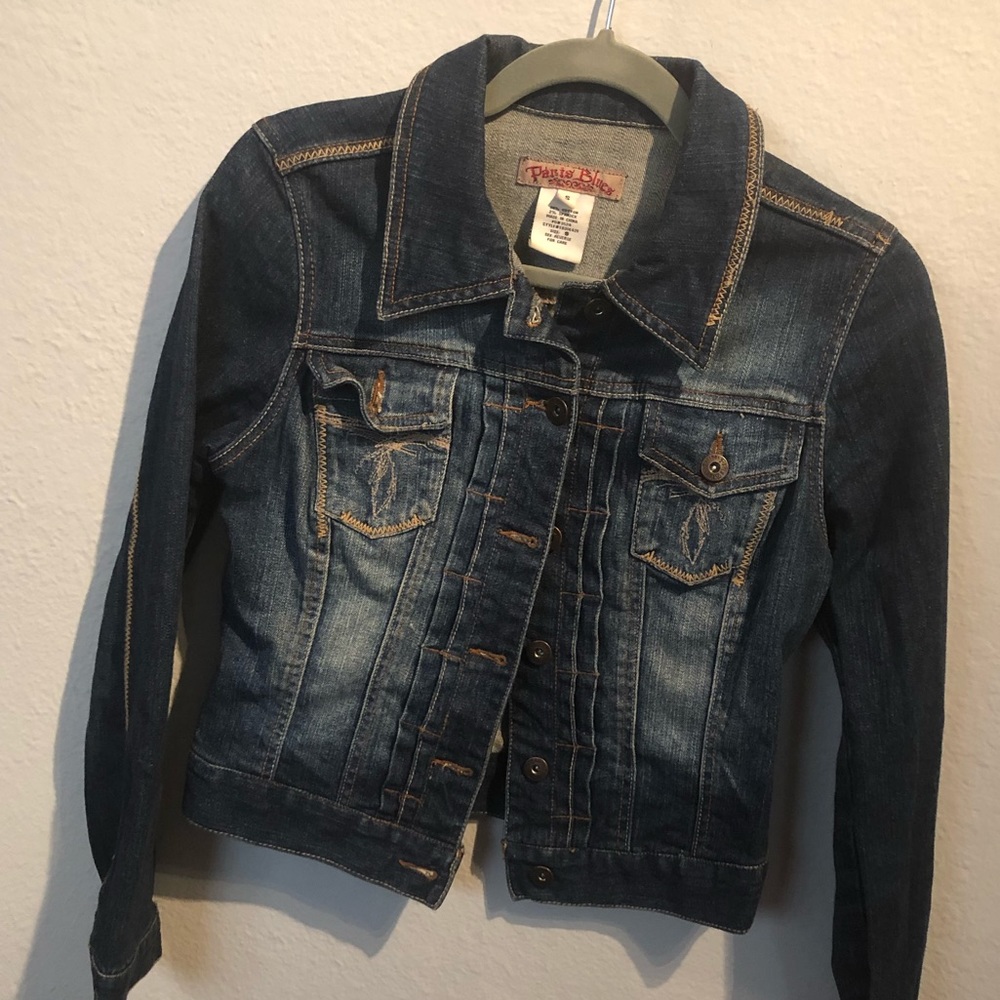 Dark wash Paris Blues Jean Jacket Small